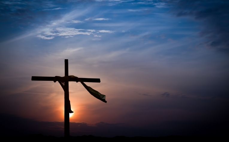 empty cross of Christ