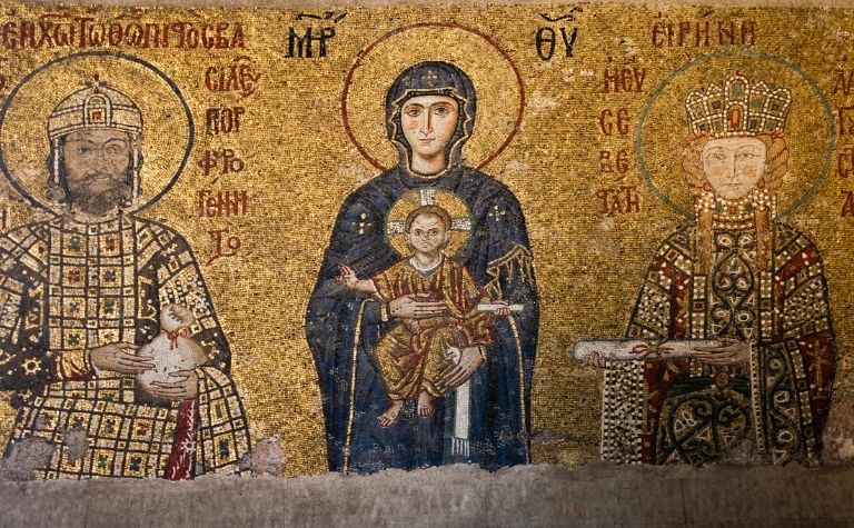 mosaic of Mary mother of Jesus