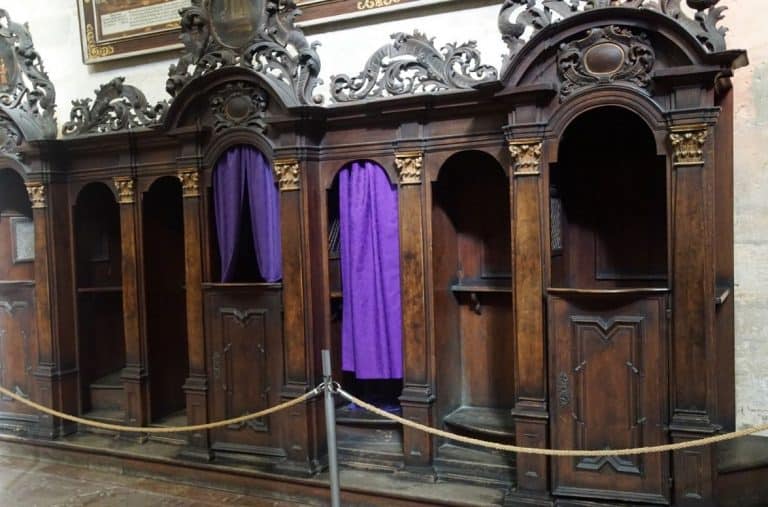 Catholic church confessional