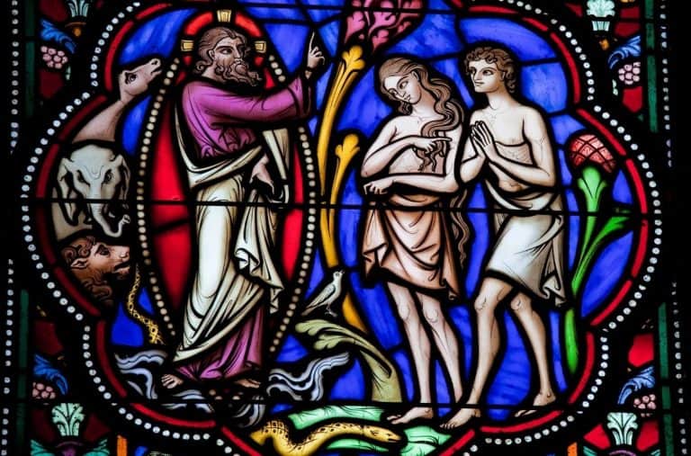Adam and Eve in heaven