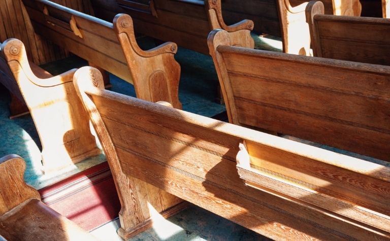 church pew