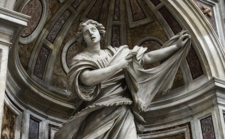Saint Veronica statue