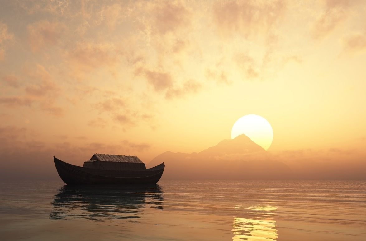 How long was Noah in the ark