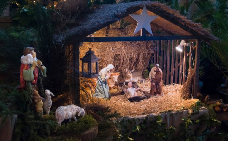 Jesus Christ born manger