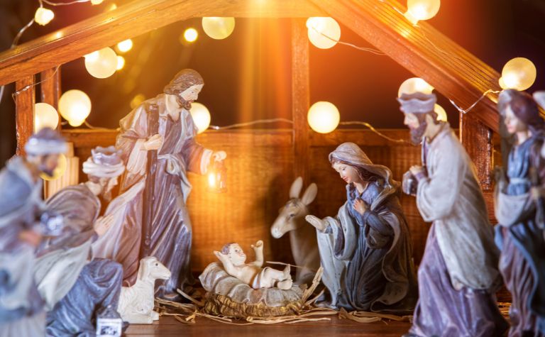 Jesus Christ born manger