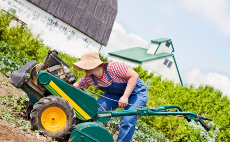 Mennonite woman farmer