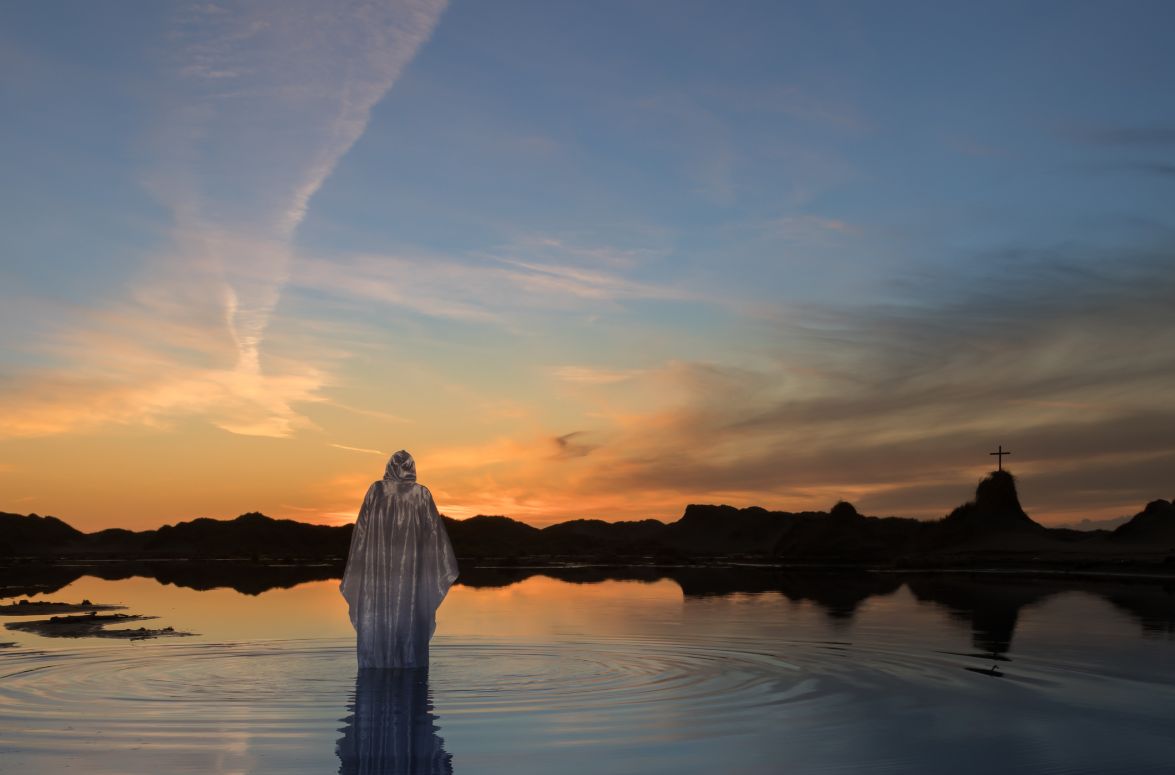 Jesus walking on water