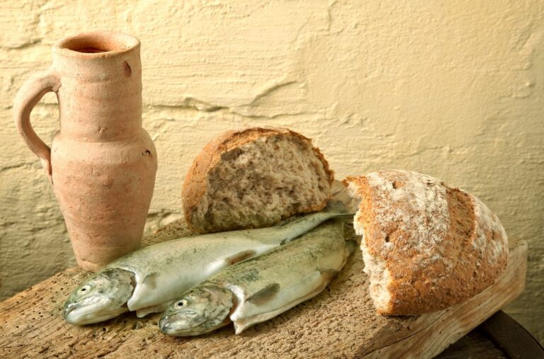 bread and fish