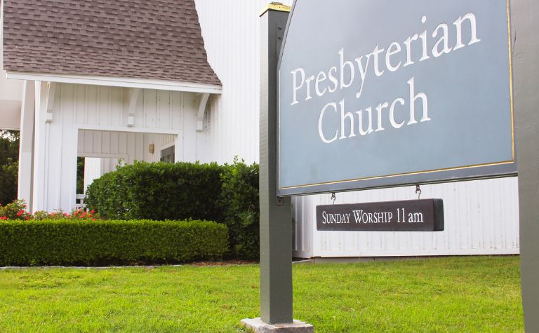 Presbyterian church sign